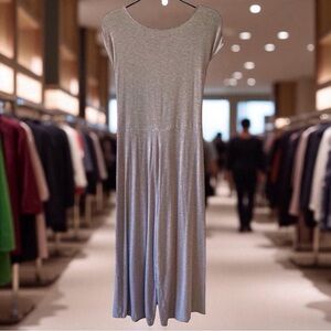 ASOS Heathered Gray Jumpsuit | Size 12 | Wide-Leg Capri with Wrap Belt